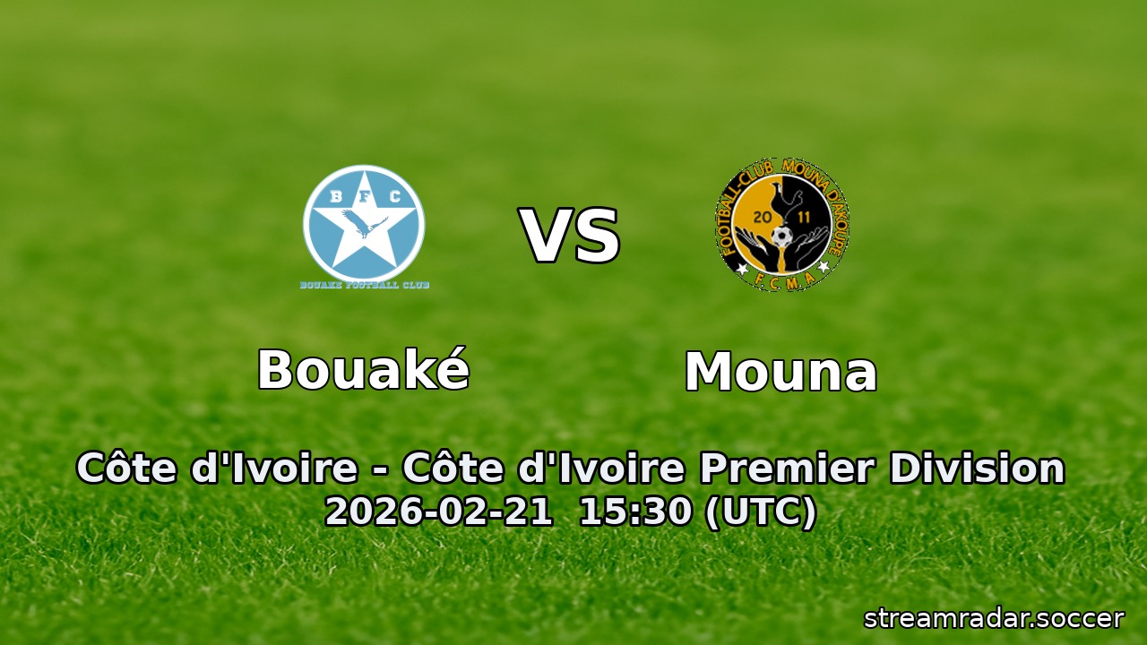 Bouaké vs Mouna