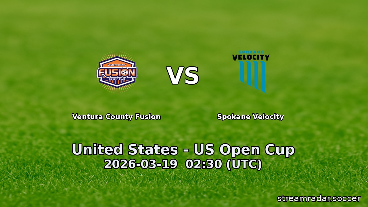 Ventura County Fusion vs Spokane Velocity