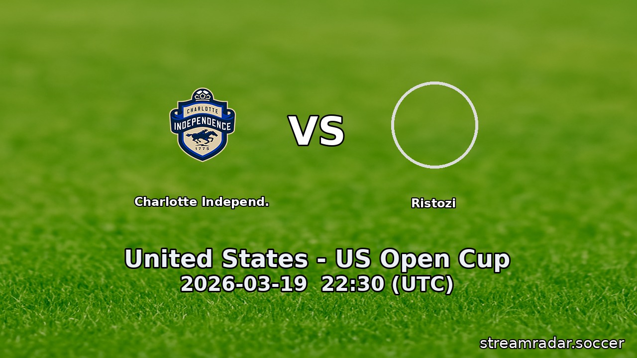 Charlotte Independ. vs Ristozi