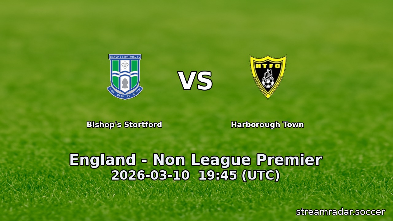 Bishop's Stortford vs Harborough Town