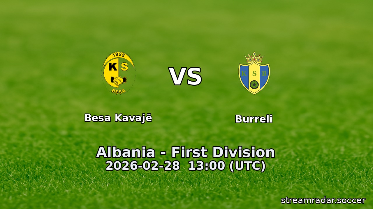 Besa Kavajë vs Burreli