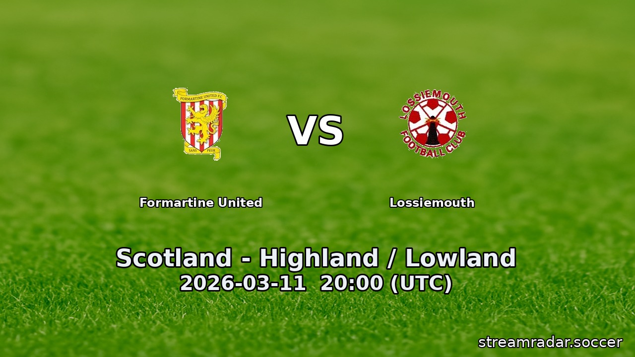 Formartine United vs Lossiemouth