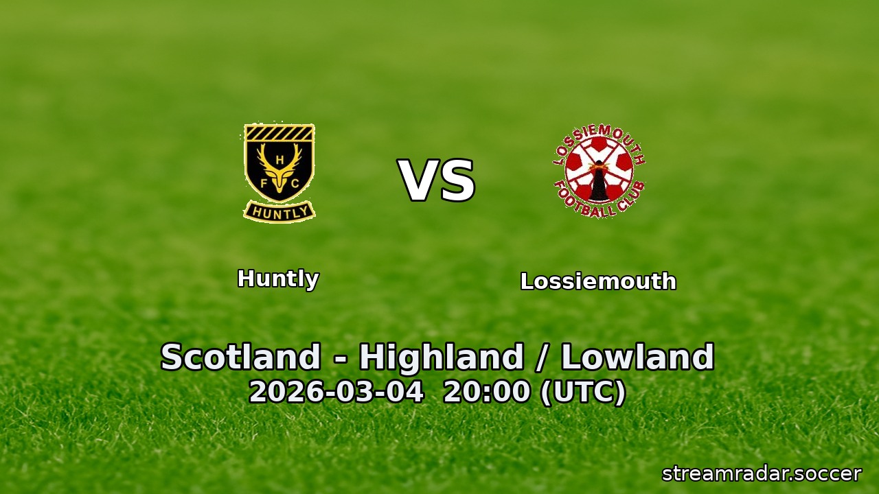 Huntly vs Lossiemouth