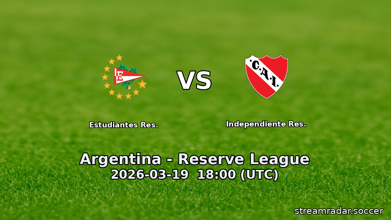 Estudiantes Res. vs Independiente Res.
