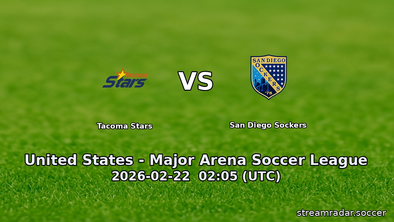 Tacoma Stars vs San Diego Sockers