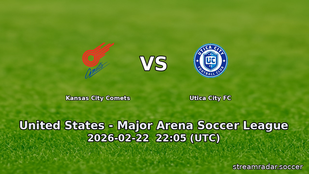Kansas City Comets vs Utica City FC