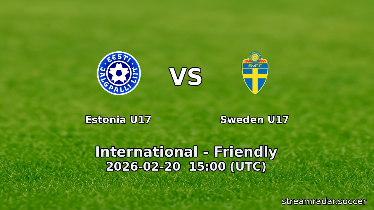 Estonia U17 vs Sweden U17