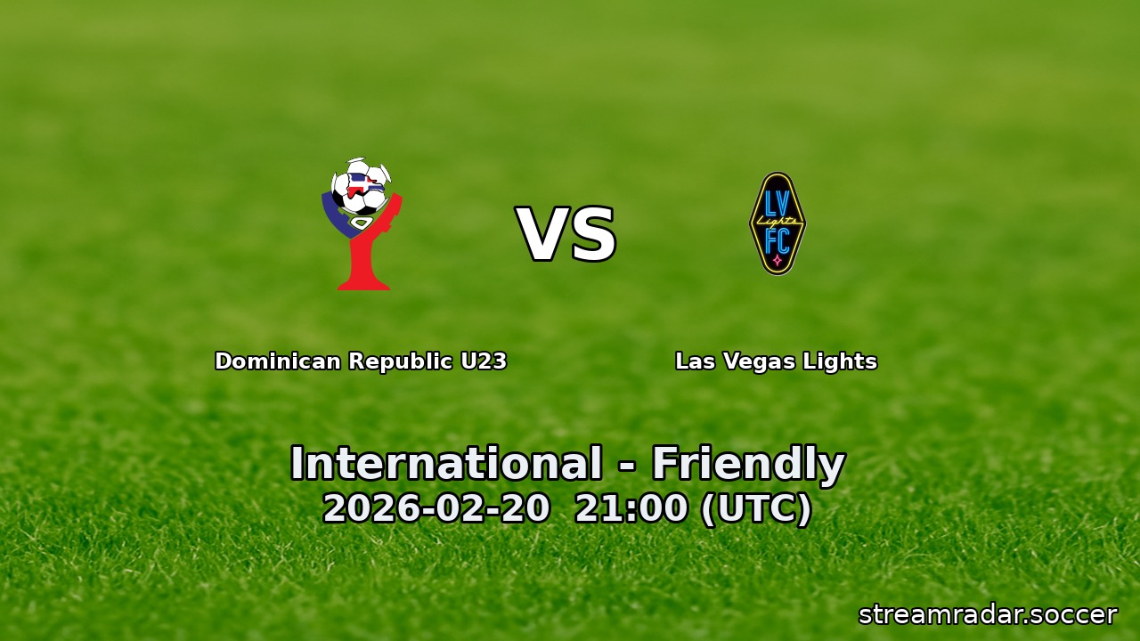 Dominican Republic U23 vs Las Vegas Lights