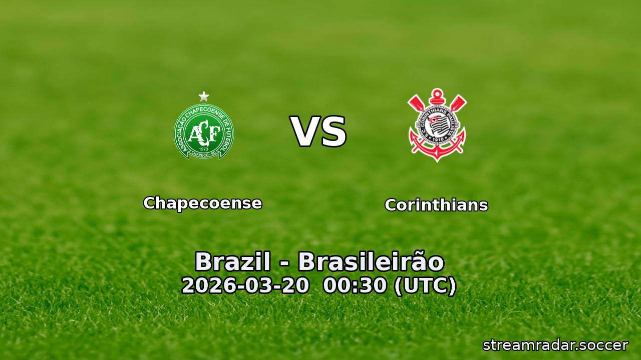 Chapecoense vs Corinthians