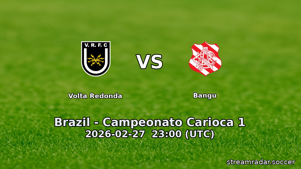 Volta Redonda vs Bangu