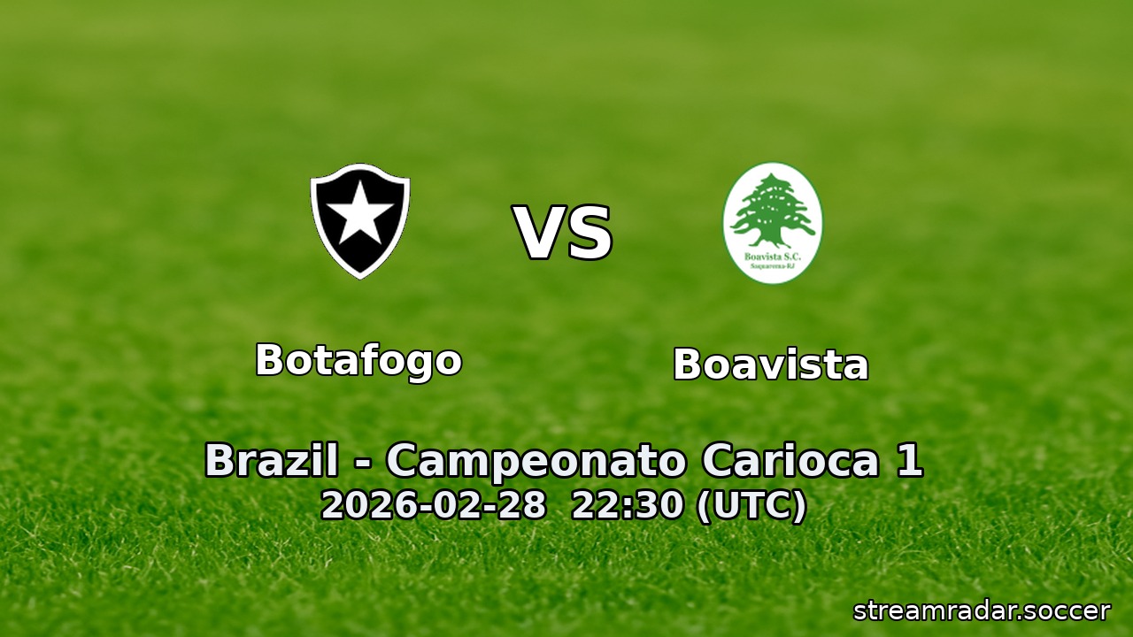 Botafogo vs Boavista