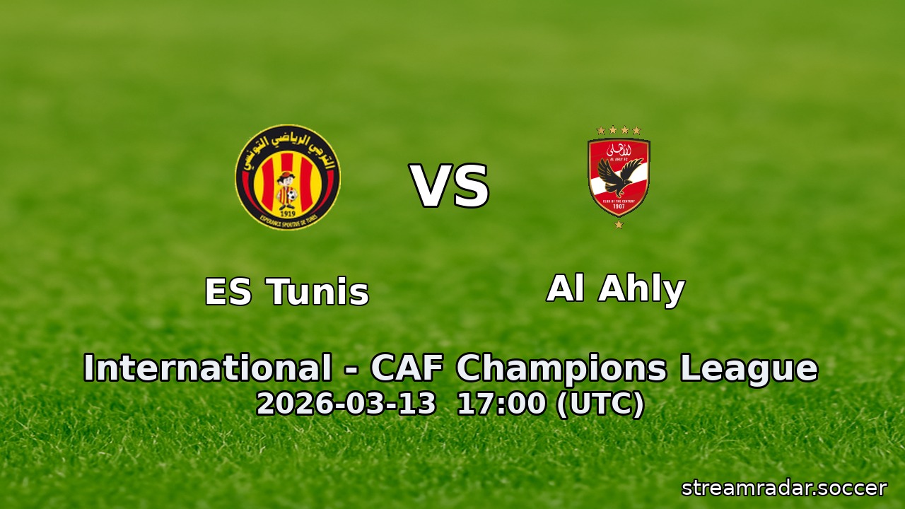ES Tunis vs Al Ahly