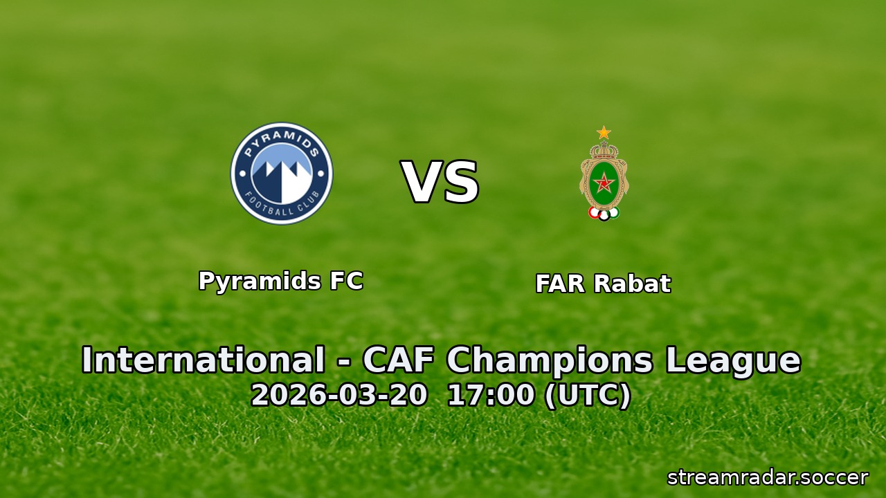 Pyramids FC vs FAR Rabat