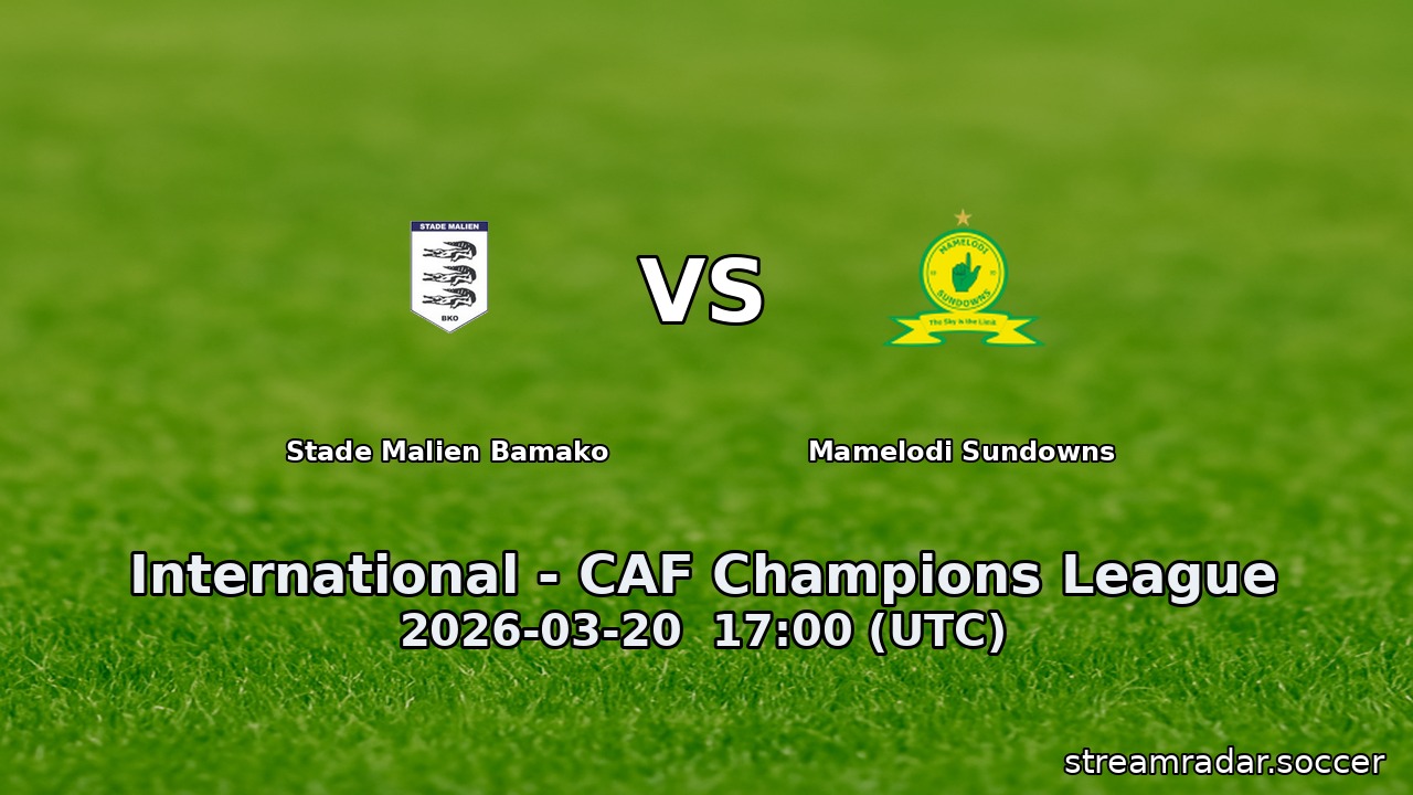 Stade Malien Bamako vs Mamelodi Sundowns