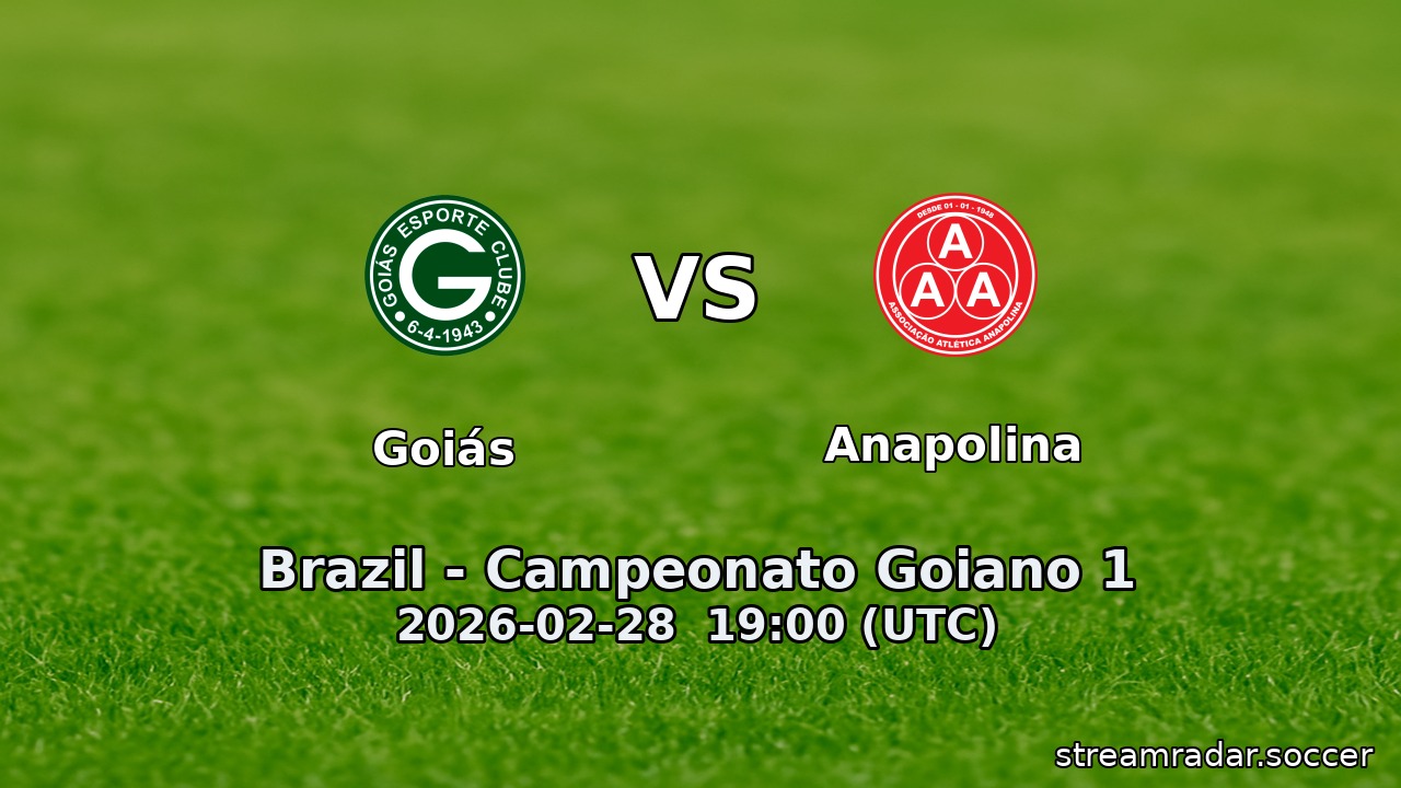 Goiás vs Anapolina