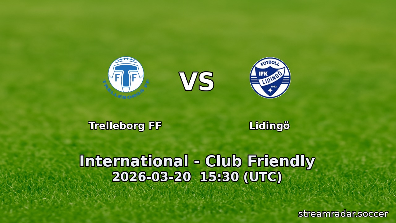 Trelleborg FF vs Lidingö