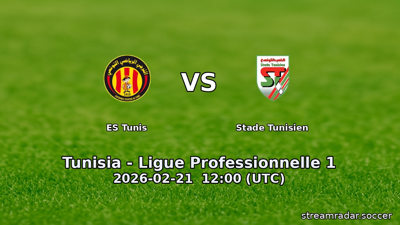 ES Tunis vs Stade Tunisien