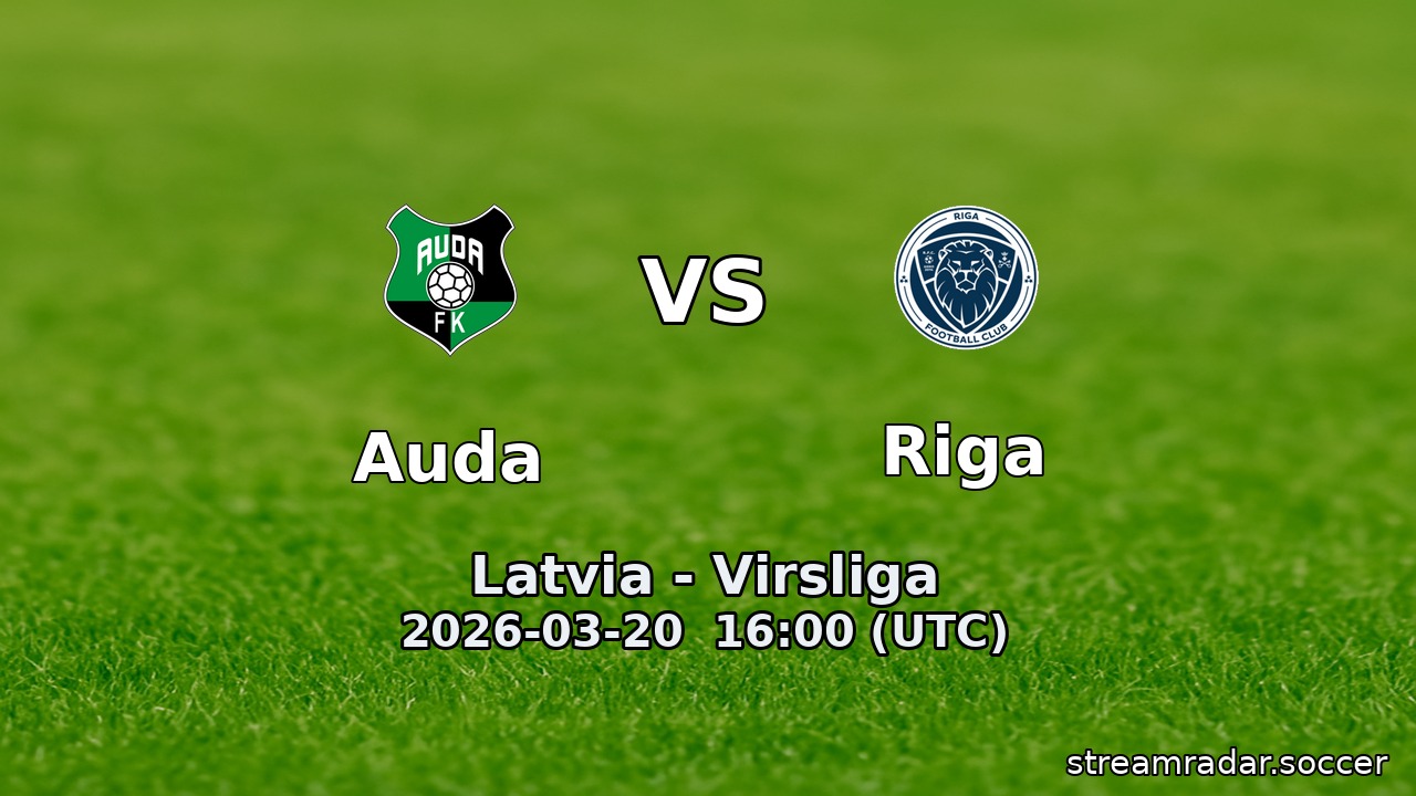 Auda vs Riga