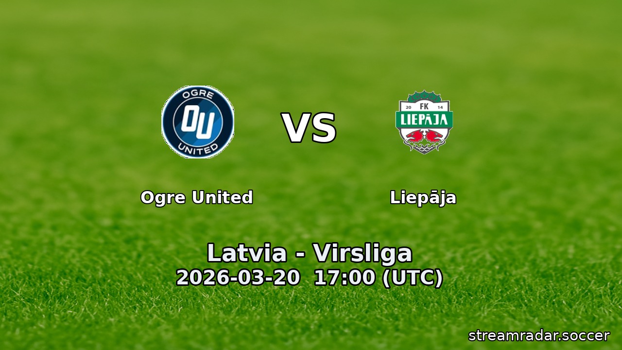 Ogre United vs Liepāja