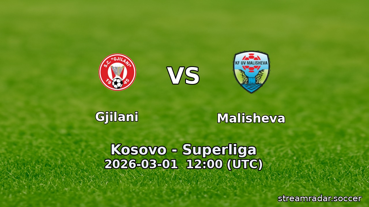 Gjilani vs Malisheva