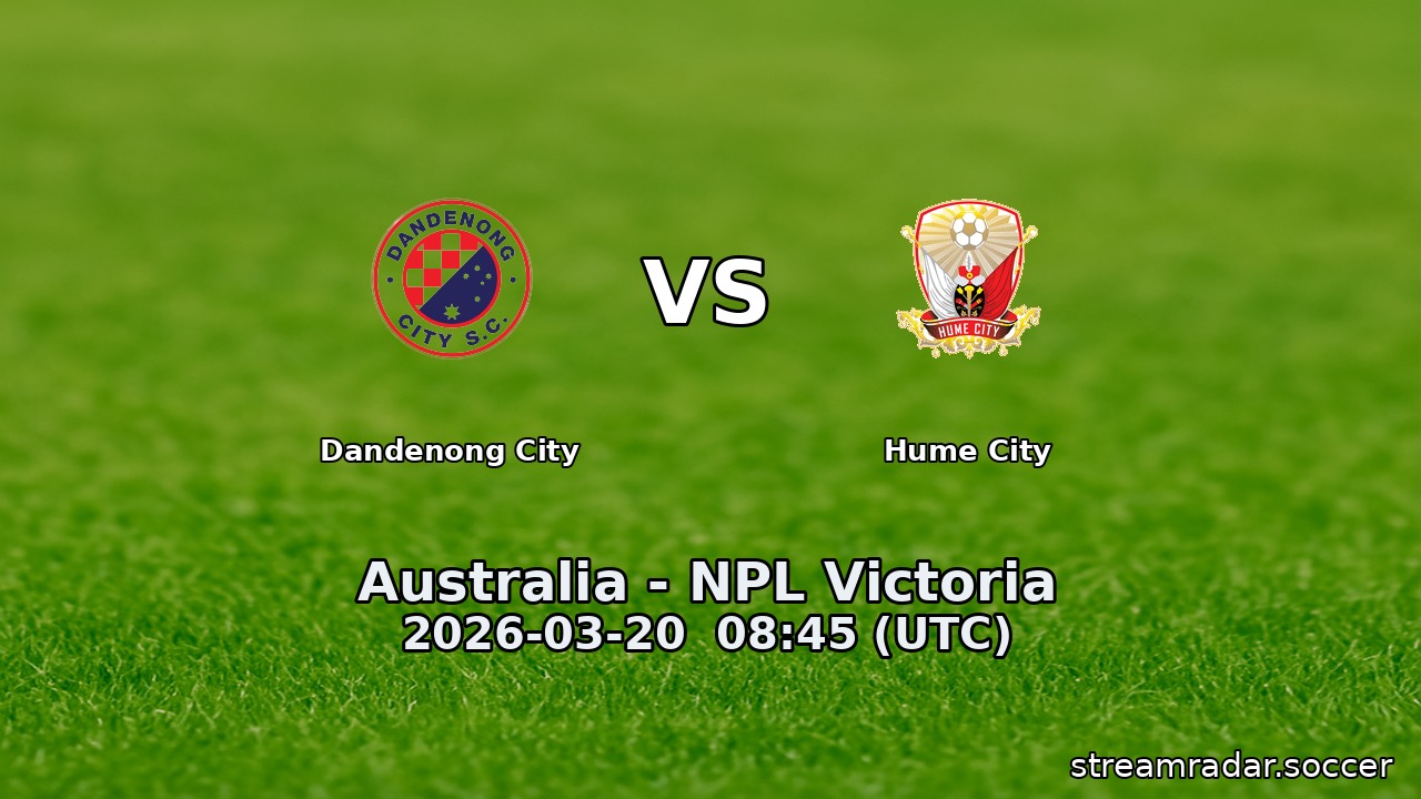 Dandenong City vs Hume City