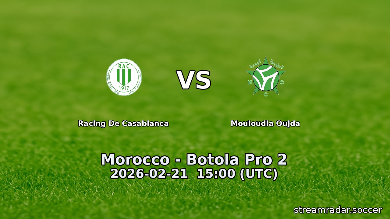Racing De Casablanca vs Mouloudia Oujda