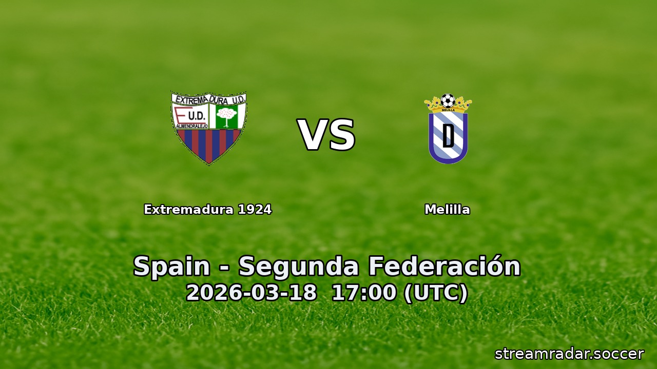 Extremadura 1924 vs Melilla