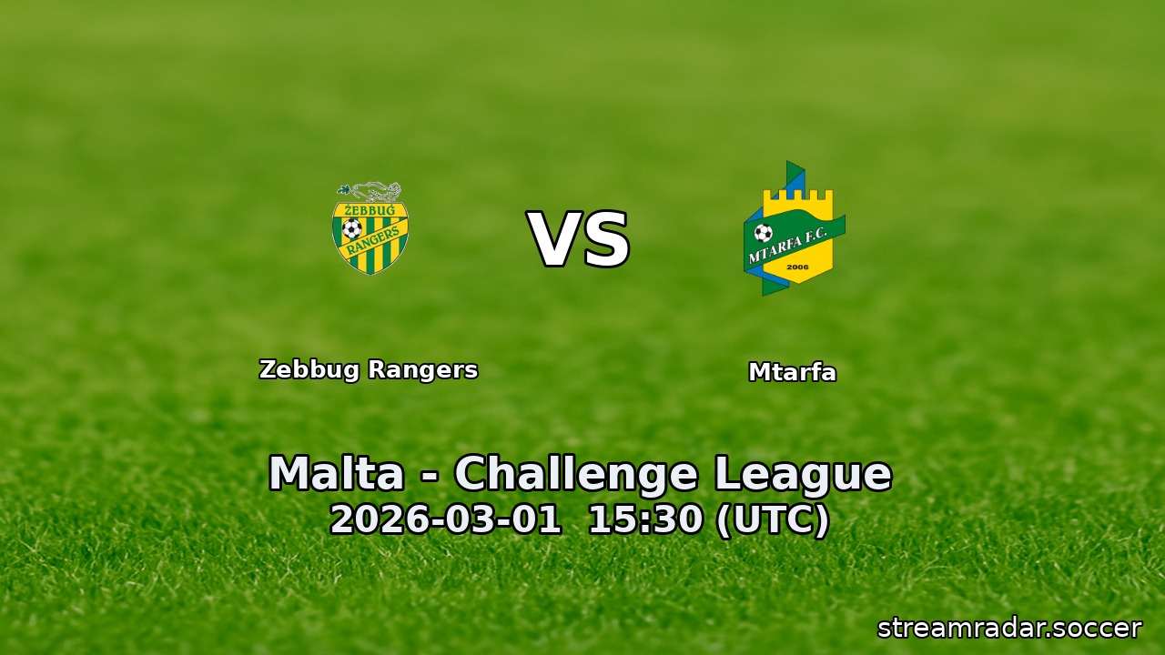 Zebbug Rangers vs Mtarfa