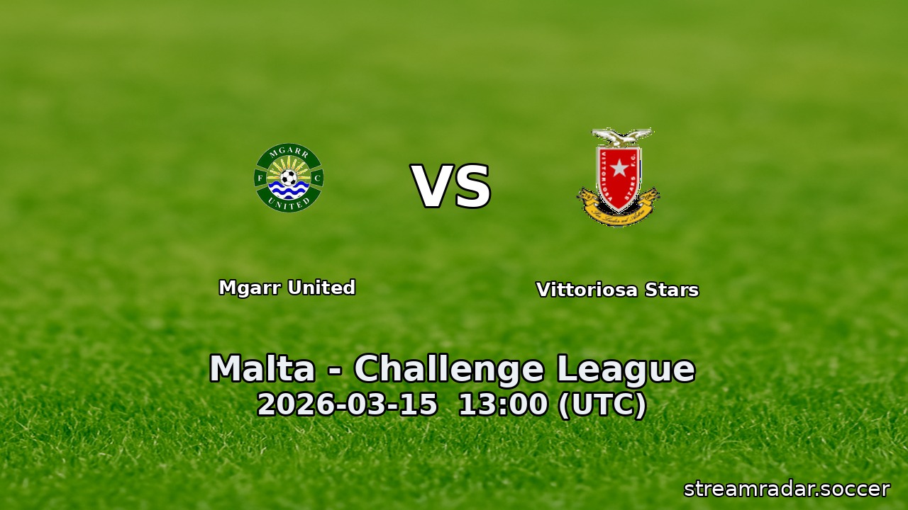 Mgarr United vs Vittoriosa Stars