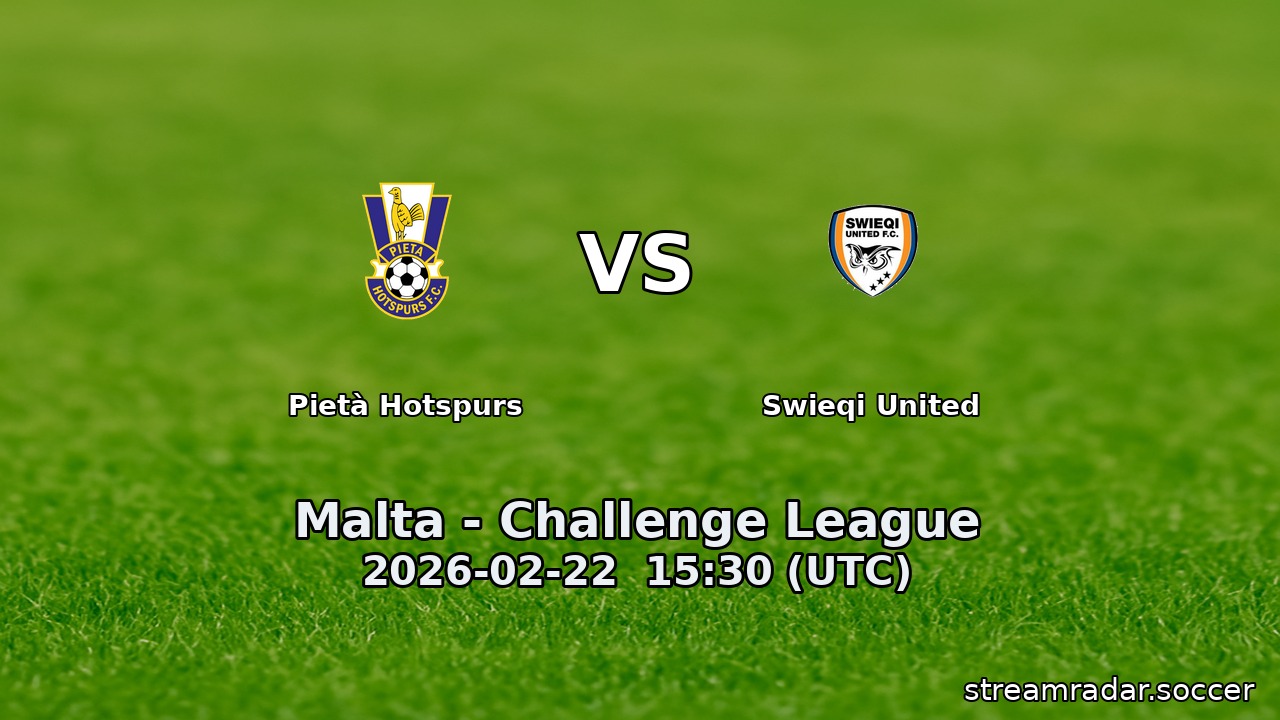 Pietà Hotspurs vs Swieqi United