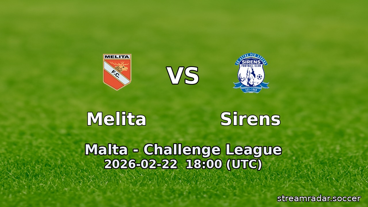 Melita vs Sirens