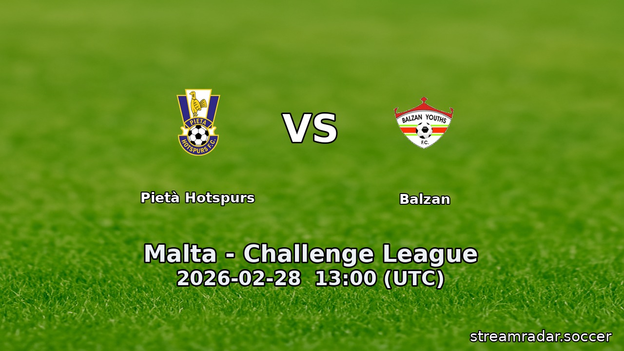 Pietà Hotspurs vs Balzan