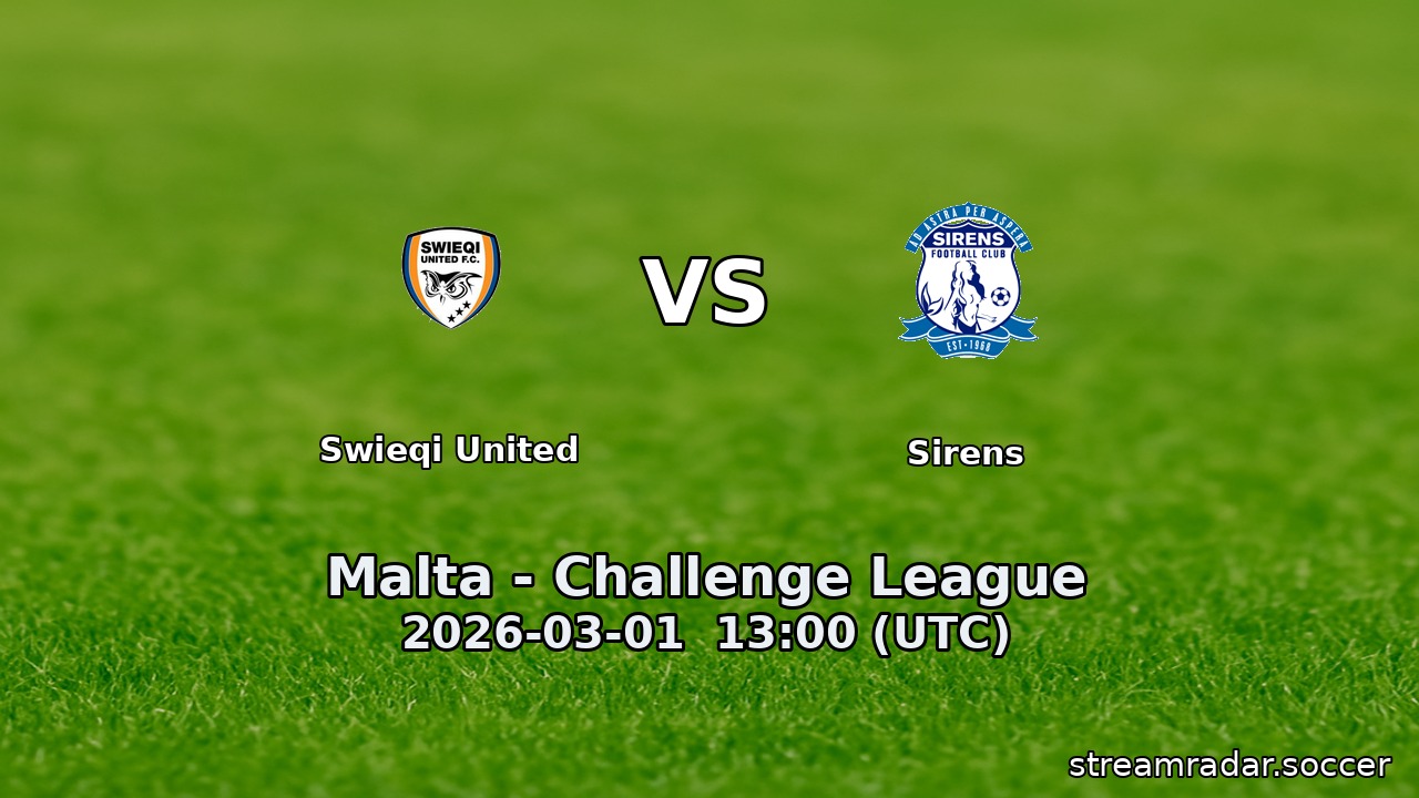 Swieqi United vs Sirens