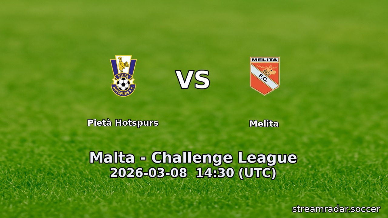 Pietà Hotspurs vs Melita