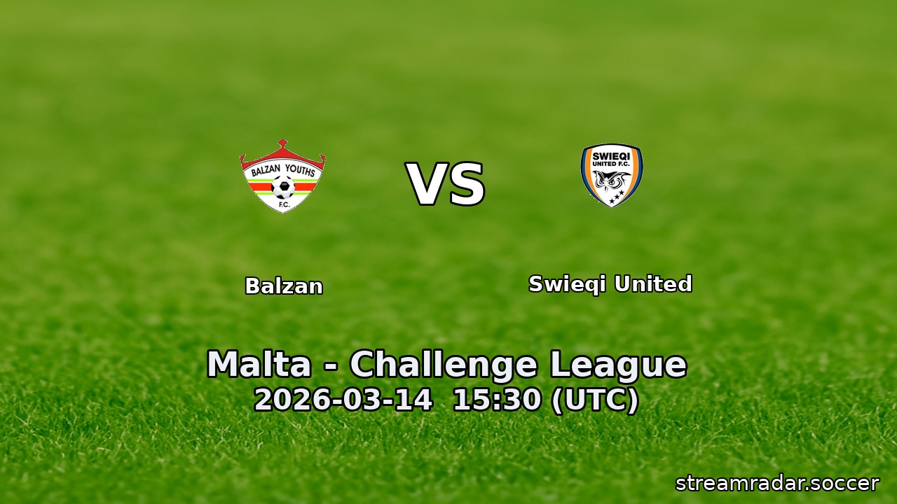 Balzan vs Swieqi United