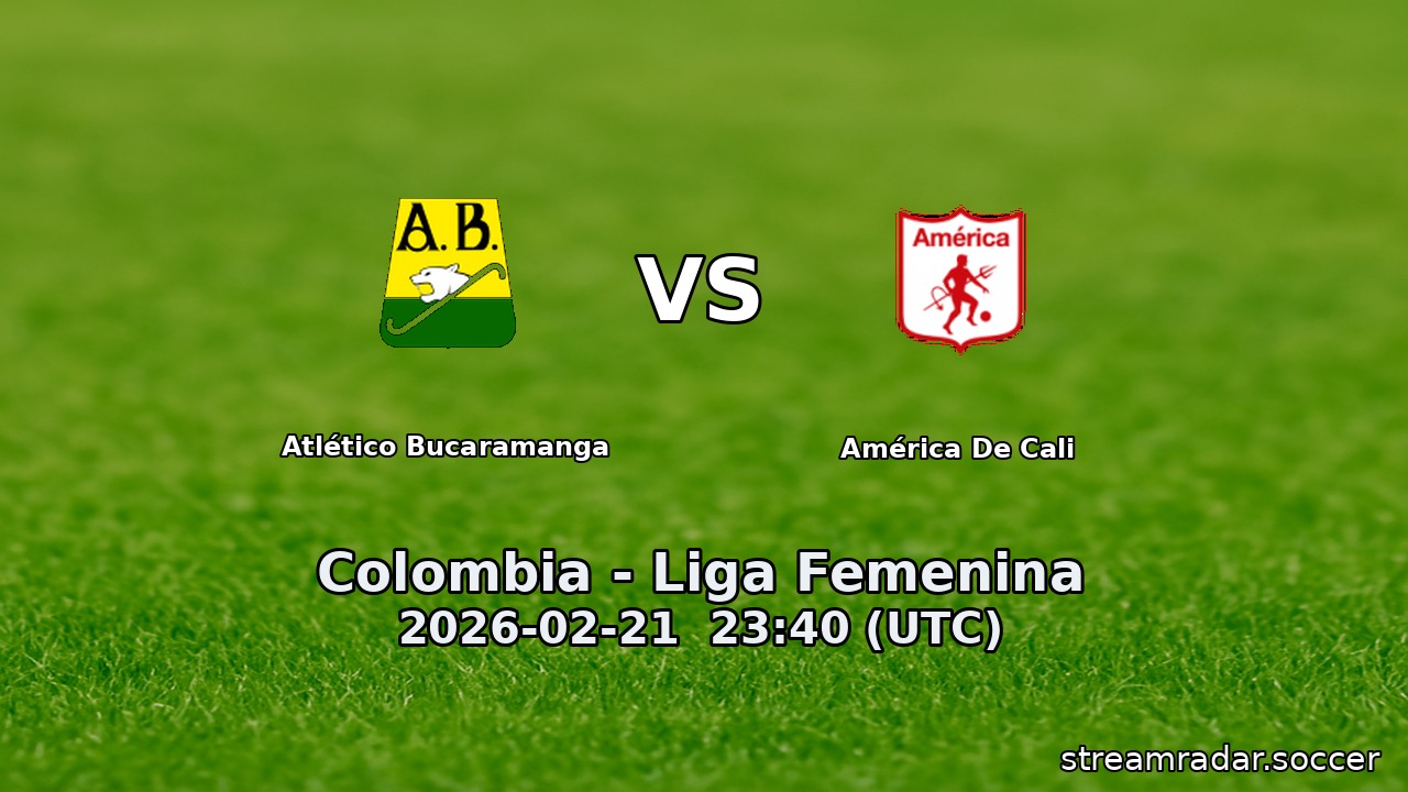 Atlético Bucaramanga vs América De Cali