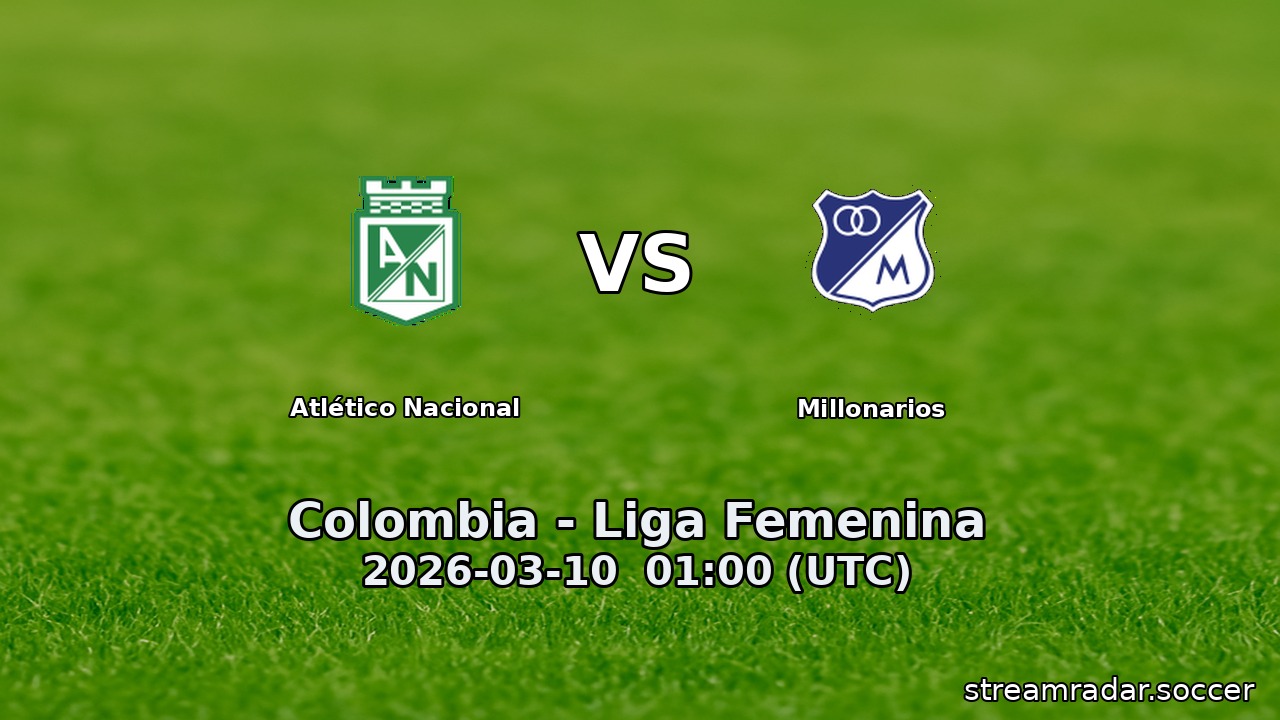 Atlético Nacional vs Millonarios