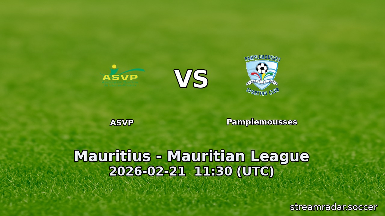 ASVP vs Pamplemousses