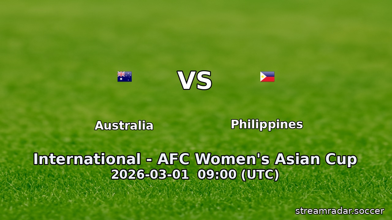 Australia vs Philippines