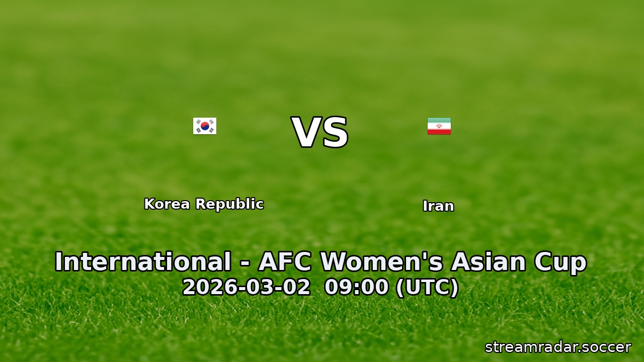 Korea Republic vs Iran