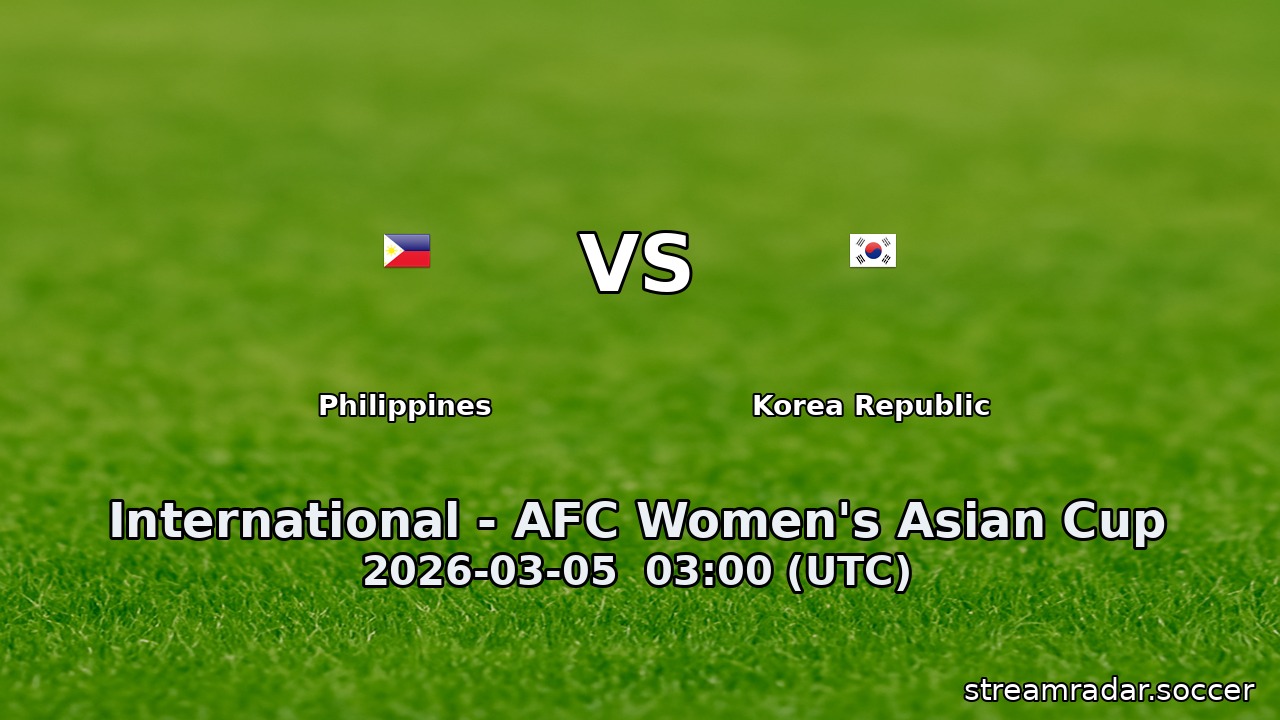 Philippines vs Korea Republic