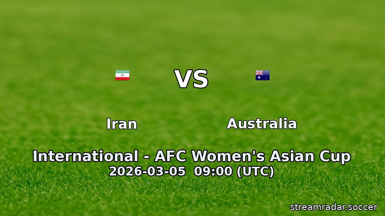 Iran vs Australia