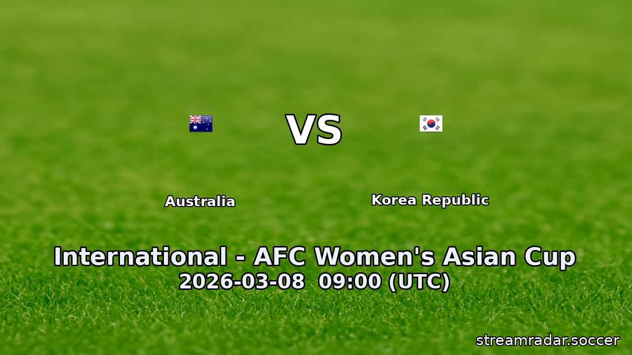Australia vs Korea Republic