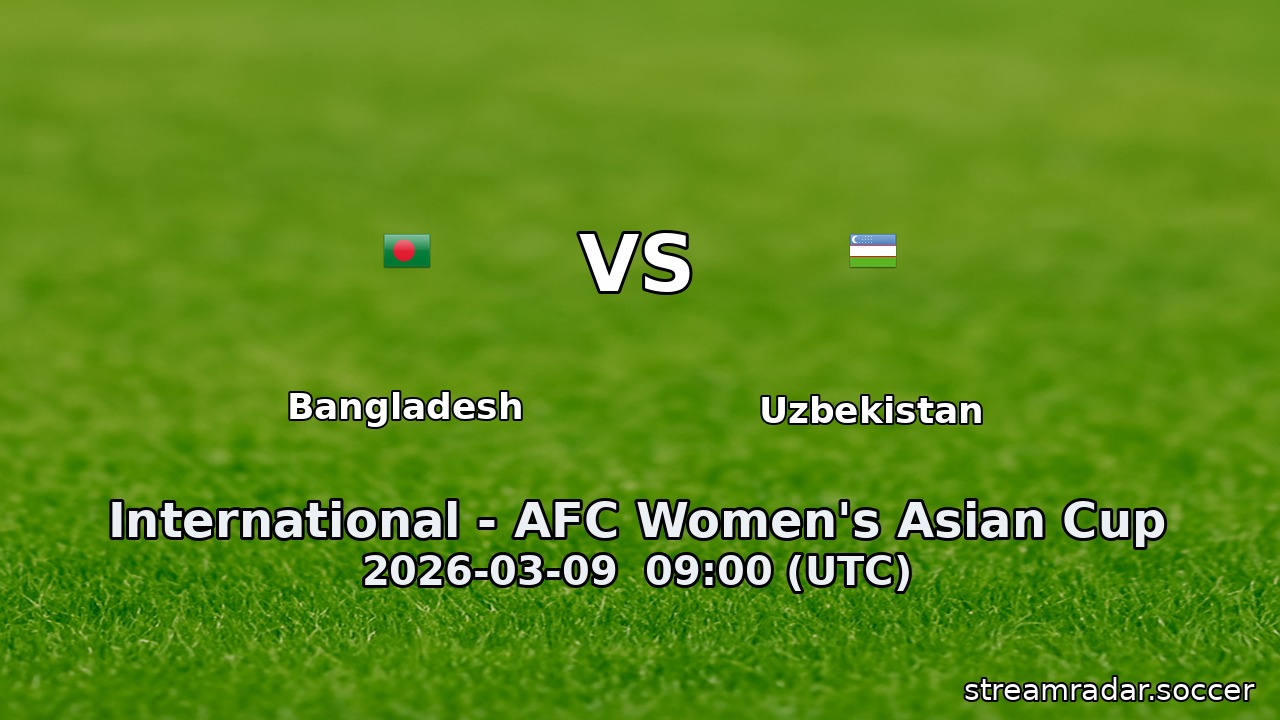 Bangladesh vs Uzbekistan