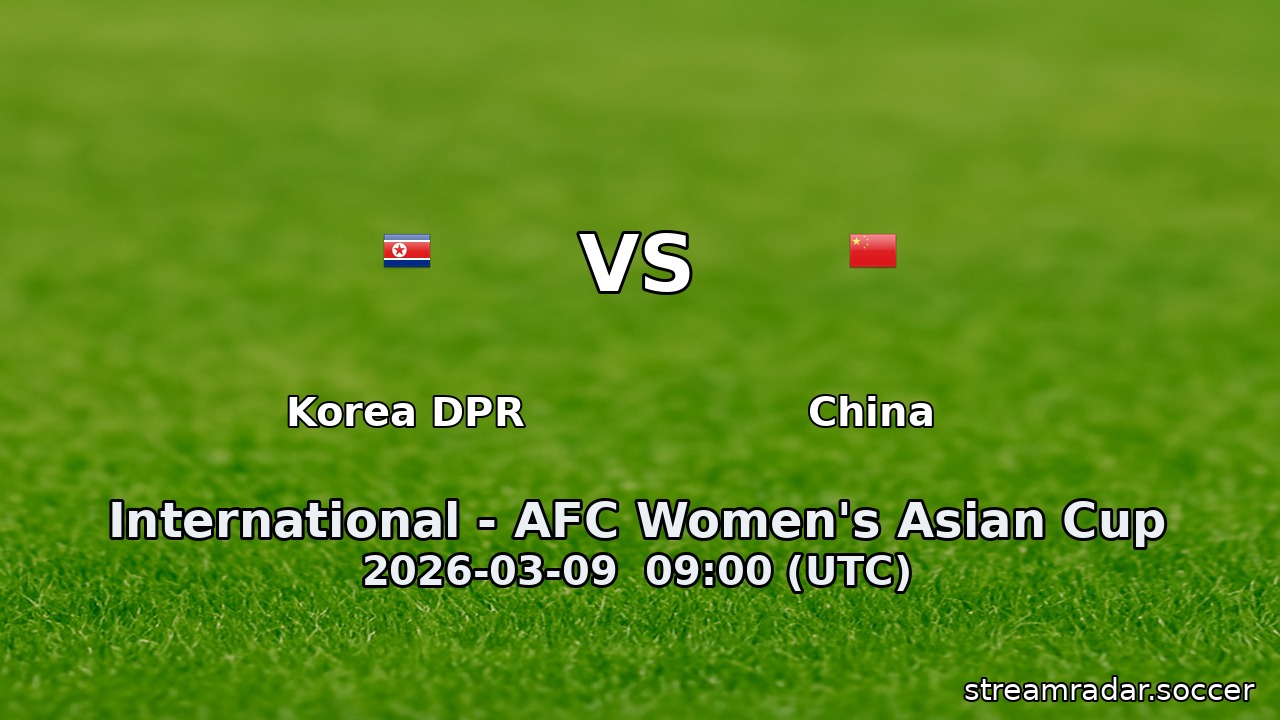 Korea DPR vs China