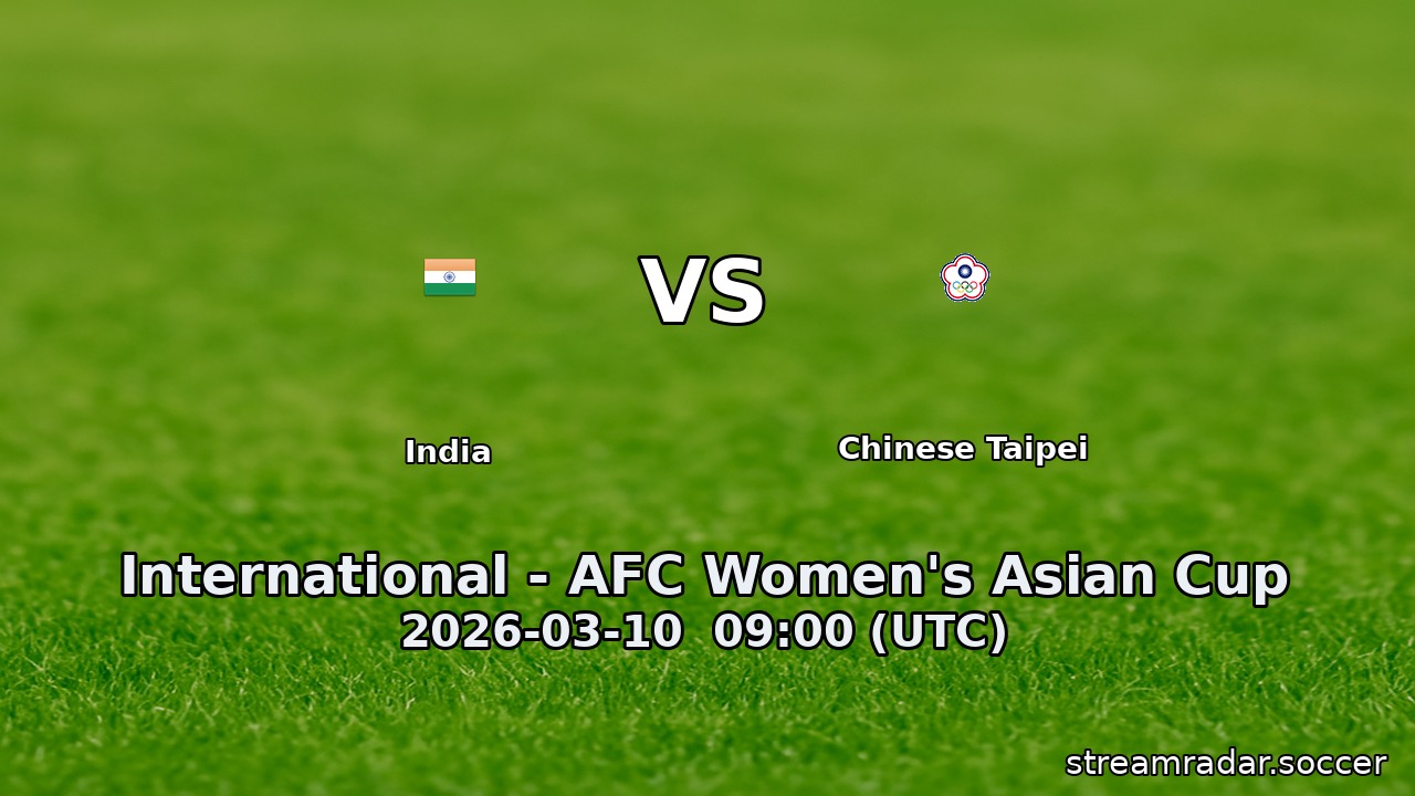 India vs Chinese Taipei