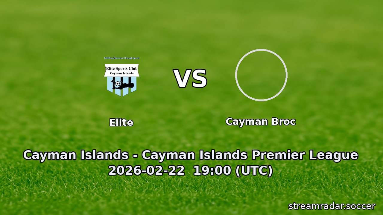 Elite vs Cayman Broc