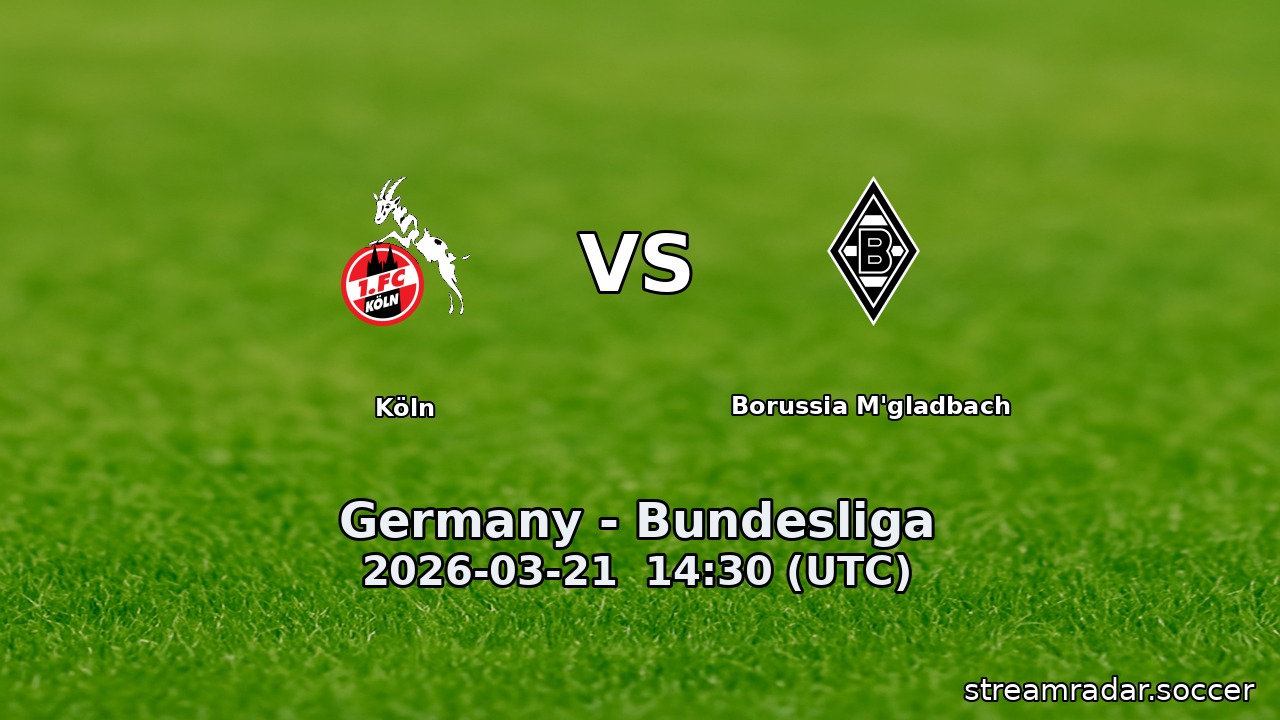 Köln vs Borussia M'gladbach