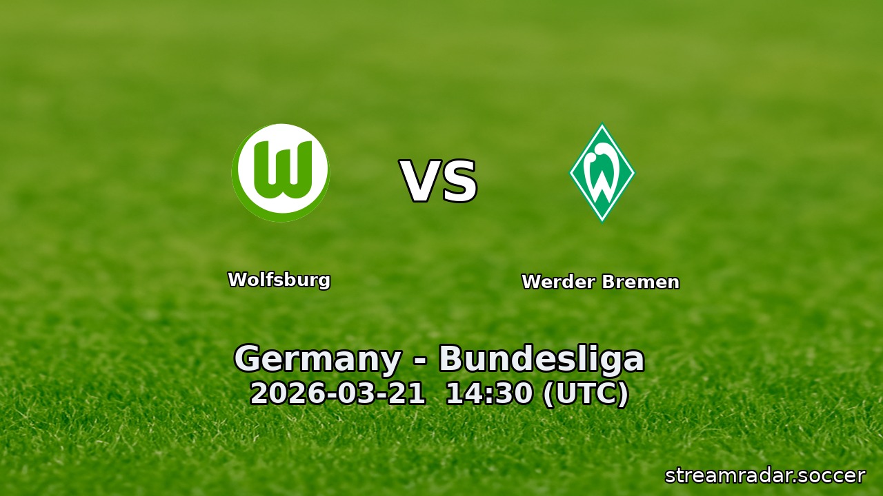 Wolfsburg vs Werder Bremen