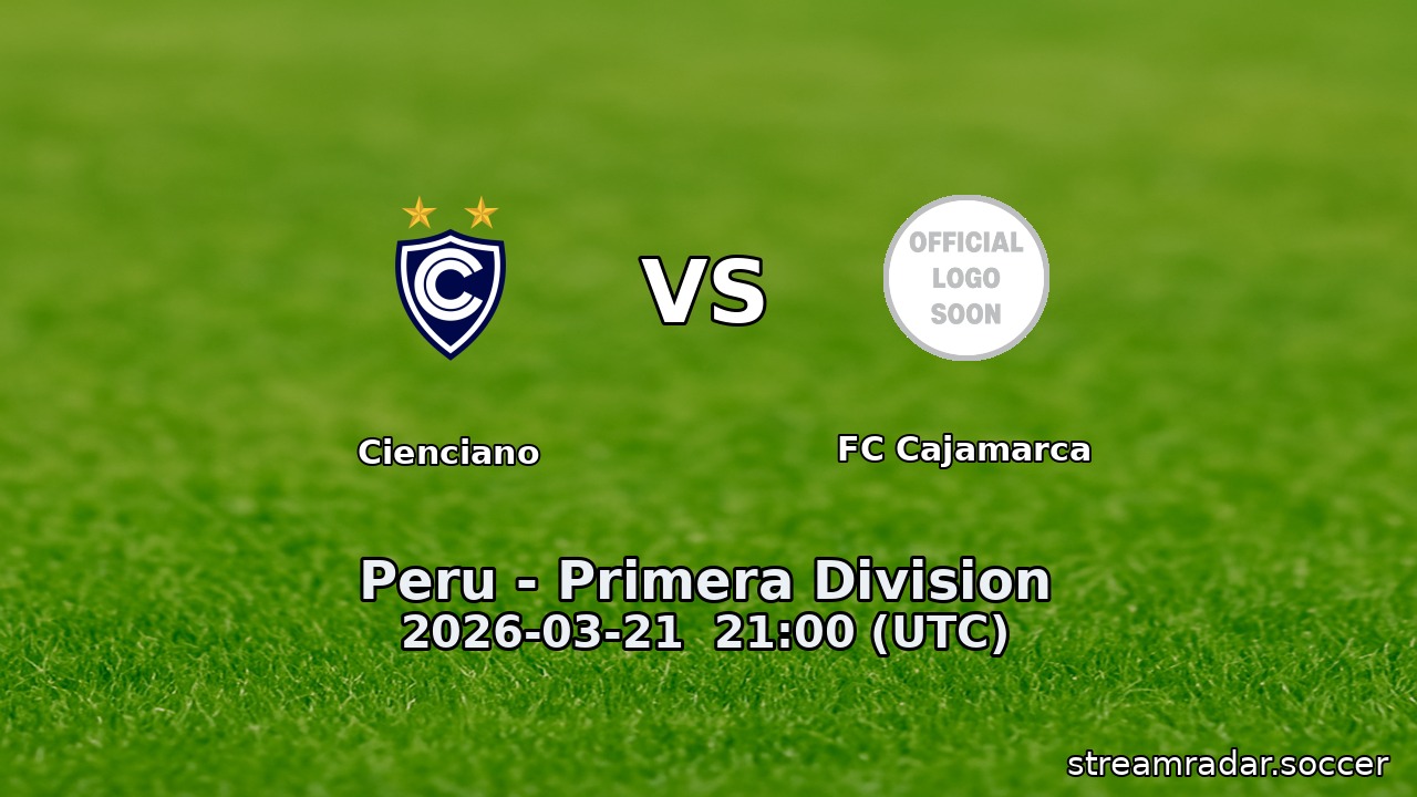 Cienciano vs FC Cajamarca